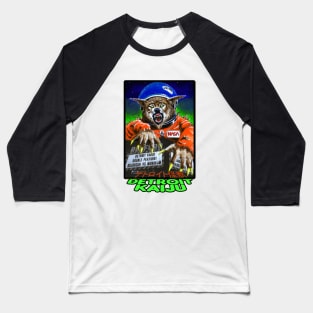 Munokam B-Movie Double Feature at The Redford Theater! - Pete Coe's Detroit Kaiju Series Baseball T-Shirt